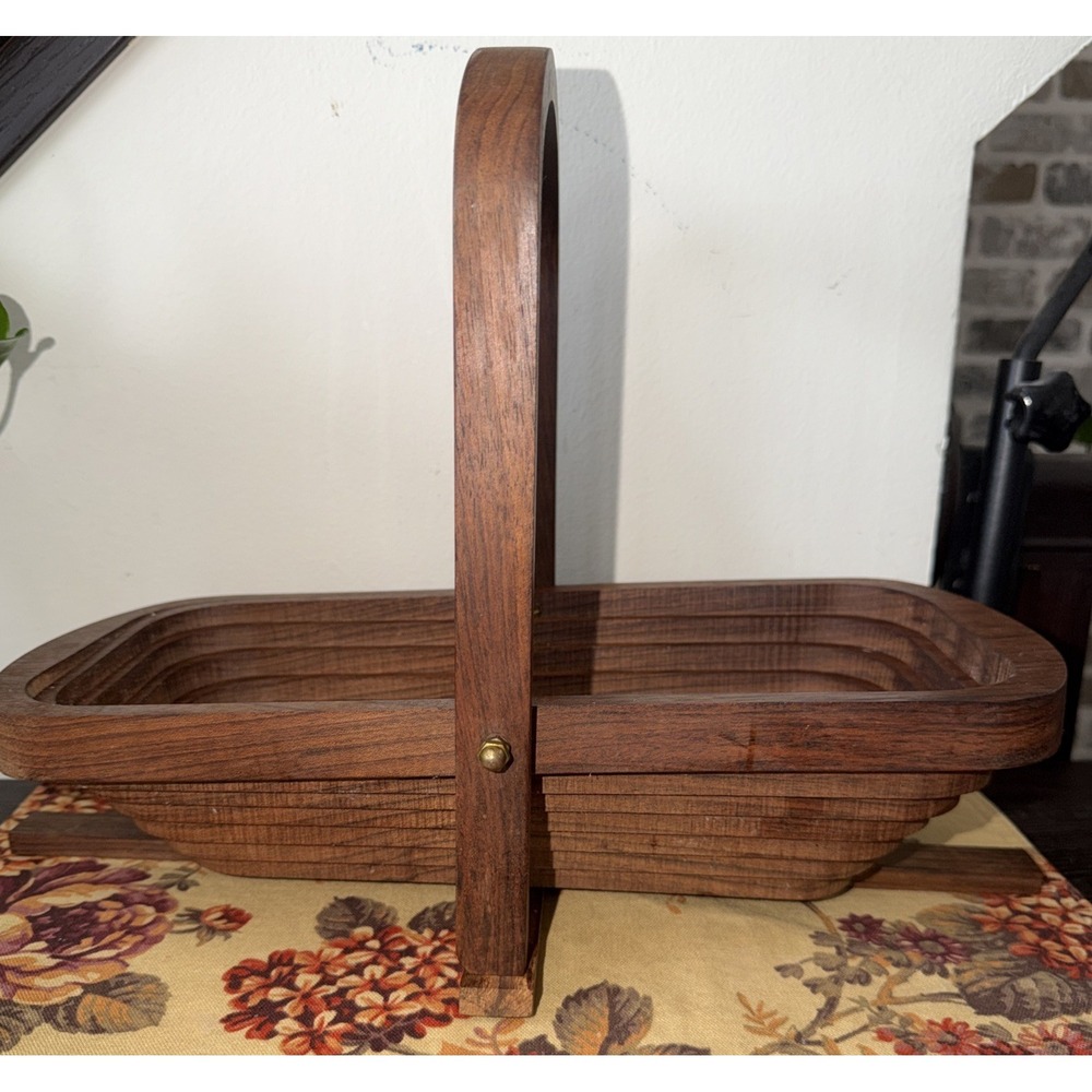 Woodcraft Arts COLLAPSIBLE FOLDING BREAD BASKET